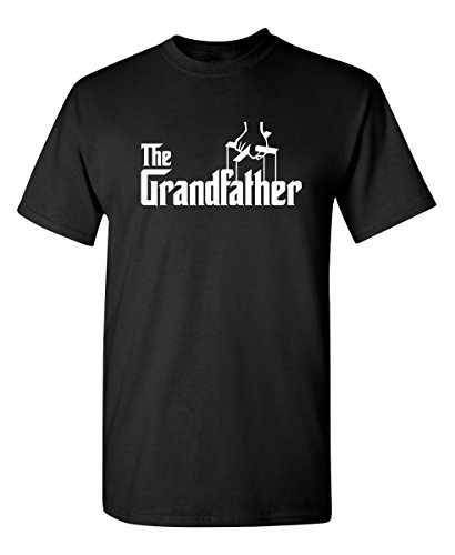 Feelin Good Tees The Grandfather Gift for Dad Father's Day Mens Funny T Shirt XL Black