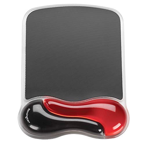 Book Cover Kensington Duo Gel Mouse Pad with Wrist Rest - Red (K62402AM)