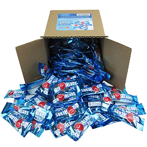 Airheads Candy Bulk - Air Heads Mini Bars Blue Rasberry - Blue Candy - Chewy Fruit Candies Party Box 6x6x6 Family Size - 3 LBS