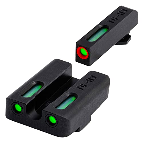 Tru Glo Truglo Brite-Site TFX Pro, Sight, fits Glk 17,17L,19,22,23,24,26,27,33,34,35,38,39, Tritium/Fiber-Optic, Day/Night Sight, 24/7 Brightness, Orange Ring on Front Sight by Tru Glo