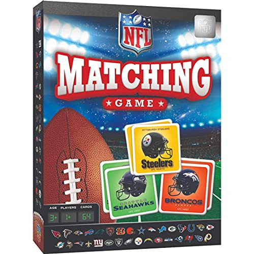 Book Cover MasterPieces NFL Matching Game, Includes All 32 Teams, For Ages 3+