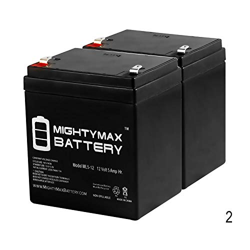 Mighty Max Battery 12V 5AH SLA Battery for Razor Drift Crazy Cart - 25143499-2 Pack Brand Product