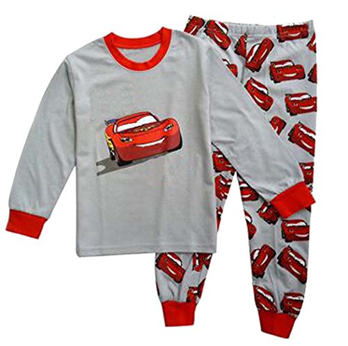 Babygp "red car Boys 2 Piece Pajama 100% Cotton(Size:2-7years)