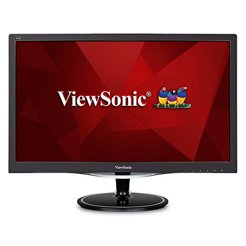 Book Cover ViewSonic VX2457-MHD 24 Inch 75Hz 2ms 1080p Gaming Monitor with FreeSync Eye Care HDMI and DP, Black