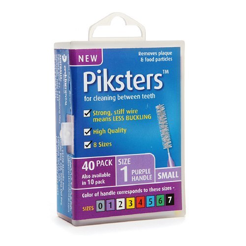 Piksters Interdental Brushes, Size 1 40 ea (Pack of 2)