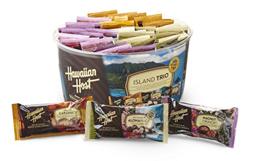 Book Cover Hawaiian Host Island Trio Gift Pack 36 Count Chocolate and Macadamia,27 grams