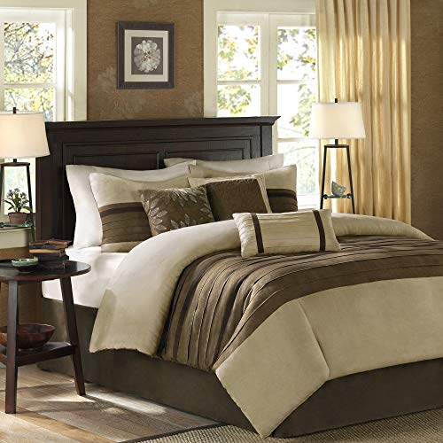 Madison Park MP10-2583 Palmer Comforter Set, Full, Natural