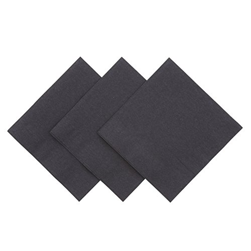 Royal Black Beverage Napkin, 200 Count (Pack of 1)
