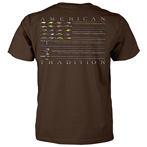 Bass Flag - Fishing Poles American Tradition T-Shirt