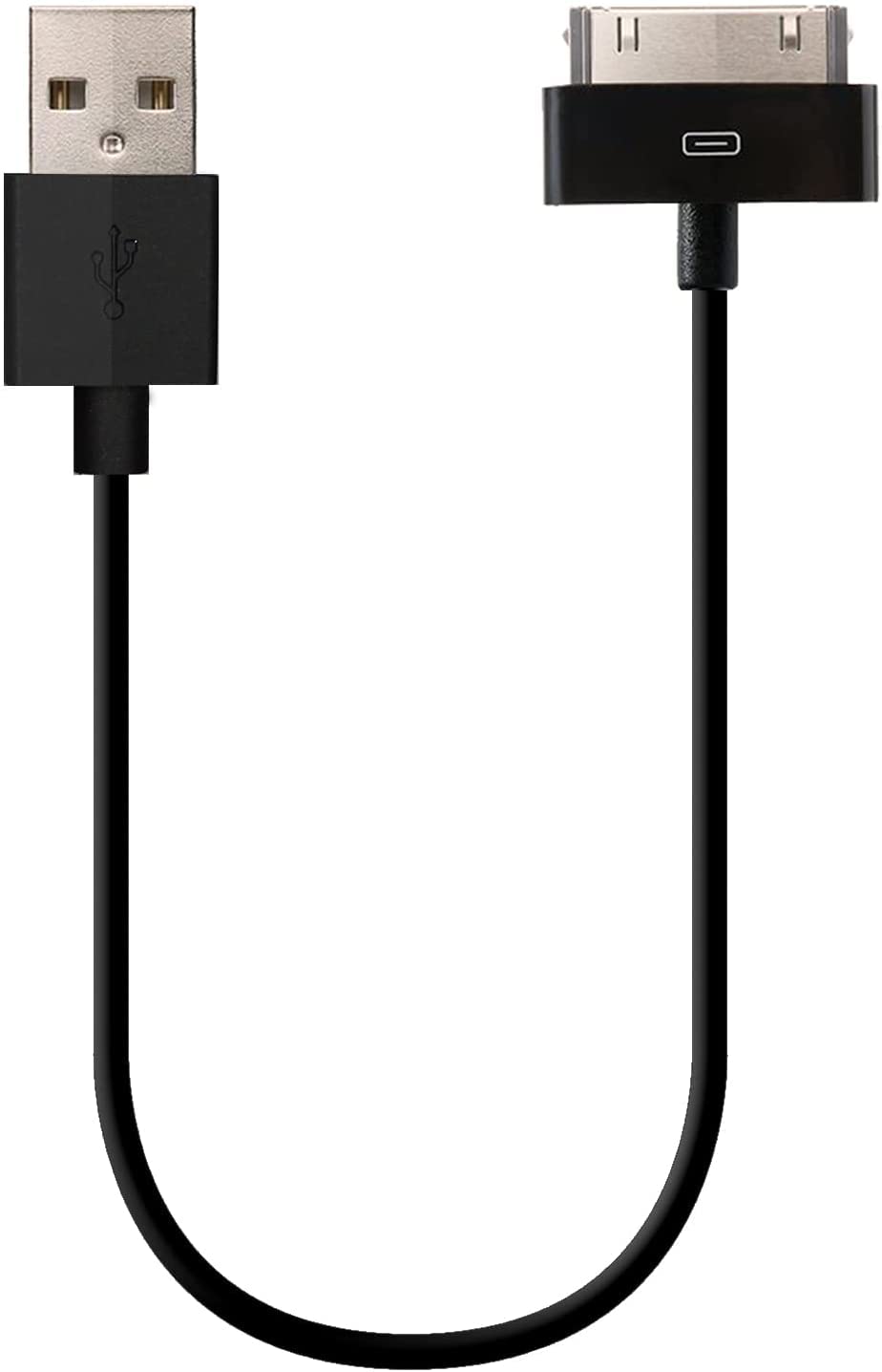 30-pin to USB Cable Apple MFI Certified Sync Charge Short Cable 8" 20cm Compatible with iPhone iPad iPod Classic iPod Nano iPod Touch - 2 Pack 8 inch 2 Pack