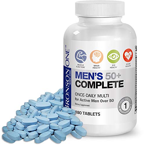Book Cover Bronson ONE Daily Mens 50+ Complete Multivitamin Multimineral (180) â€¦