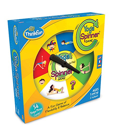 Book Cover ThinkFun Yoga Spinner Yoga Game for Kids Age 5 and Up - Award Winning Game for Yoga Loving Parents and their Kids