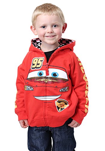 Book Cover Disney boys Cars '95 novelty hoodies, Red, 3T US