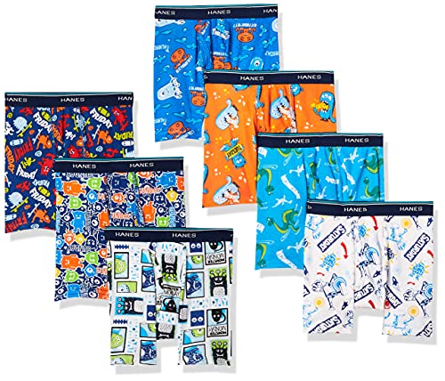 Hanes Boys Toddler 7-Pack Days of The Week Boxer Brief (Assorted)