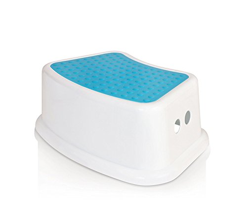 Book Cover Kids Best Friend Boys Blue Step Stool, Take It Along in Bedroom, Kitchen, Bathroom and Living Room. Great For potty Training!