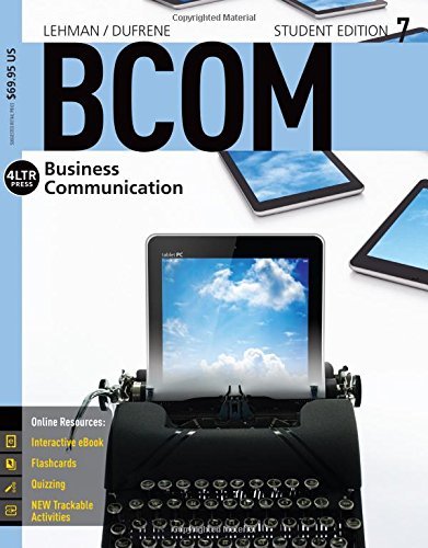 By Carol M. Lehman - BCOM 7 (with CourseMate, 1 term (6 months) Printed Access Card) ( (7th Edition) (2015-02-06) [Paperback]
