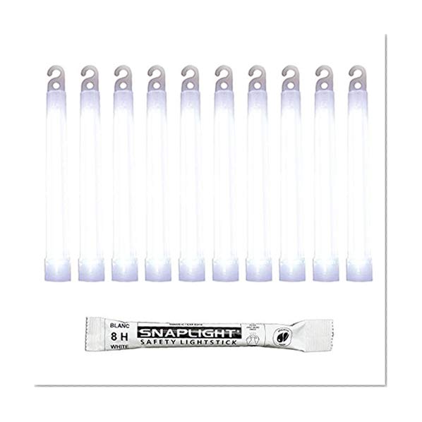Cyalume SnapLight Blanc 15cm Bâton Lumineux Glow Stick Light Stick Fluorescent Durée 8 heures (Boîte de 10)