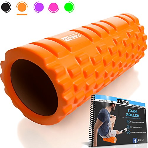 Foam Roller - Rouleau de Massage - Pour le crossfit - les pilates - 33 x 14 cm