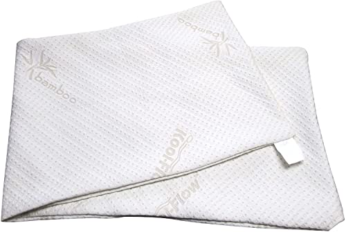 Snuggle-Pedic Pillow Covers - Zippered Bamboo Body Pillow Protector w/ Kool Flow Technology, 20x54 Inches - Made in The USA