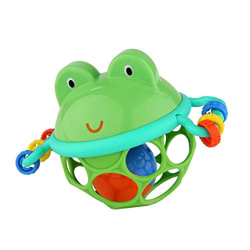 Book Cover Bright Starts Oball Musical Toy, Jingle & Shake Pal, BPA-Free Easy-Grasp Baby Rattle Toy, Ages Newborn+