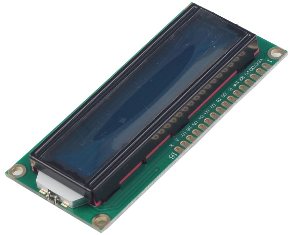 Arducam 1602 16x2 LCD Display Module Based on HD44780 Controller Character White on Blue with Backlight for Arduino, Raspberry Pi Pico