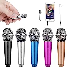 Uniwit Mini Portable Vocal/Instrument Microphone for Mobile Phone Laptop Notebook Apple iPhone Sumsung Android with Holder Clip - Silver