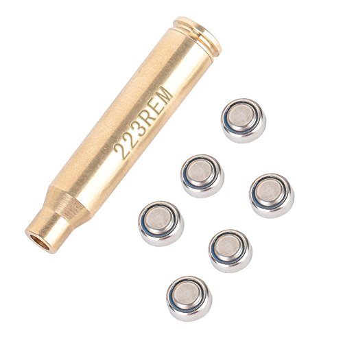 ELENKER Cal 223 5.56mm Rem Gauge Laser Bore Sighter Boresight Red Dot