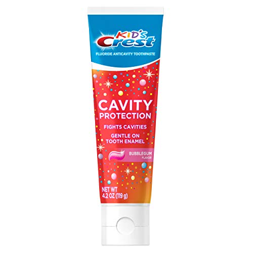 Book Cover Kid's Crest Cavity Protection Bubblegum Flavor Toothpaste Gel Formula, 4.2 oz