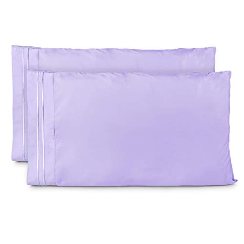 Book Cover Cosy House Collection Pillowcases Standard Size - Lavender Pillow Case Set of 2 - Fits Queen Size Pillows - Premium Super Soft Hotel Quality - Cool & Wrinkle Free - Hypoallergenic