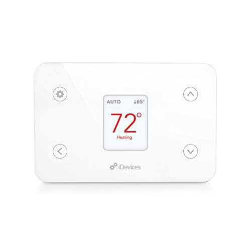 Book Cover iDevices IDEV0005AND5 FBA_2843481 Wi-Fi Smart Thermostat, Works with Alexa, White (Package May Vary)