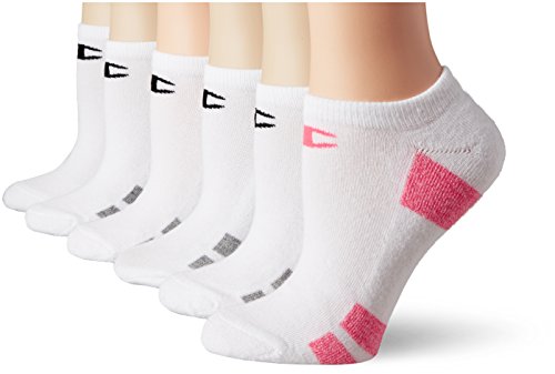 Champion Women's Socks, Performance No Show Socks, Women's Athletic Cushioned Socks, 6-Pair Pack