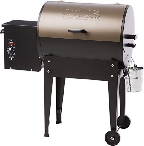 Book Cover Traeger TFB29LZA Junior Elite Wood Pellet Grill and Smoker - Grill, Smoke, Bake, Roast, Braise, and BBQ (Bronze)