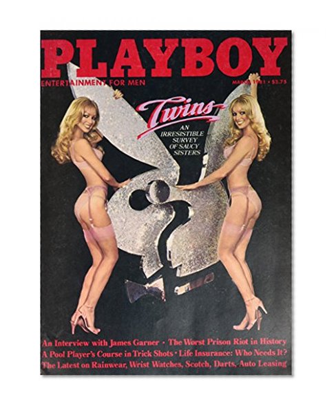 Playboy Magazine March 1981 Twins James Garner Kimberly Herrin