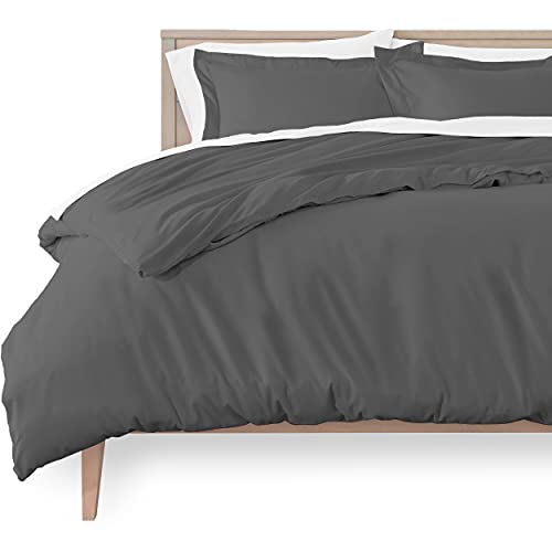 Book Cover Bare Home Duvet Cover Twin/Twin Extra Long Size - Premium 1800 Super Soft Duvet Covers Collection - Lightweight, Cooling Duvet Cover - Soft Textured Bedding Duvet Cover (Twin/Twin XL, Grey)