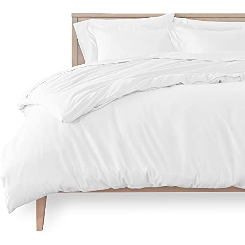 Bare Home Duvet Cover Twin/Twin Extra Long Size - Premium 1800 Super Soft Duvet Covers Collection - Lightweight, Cooling Duvet Cover - Soft Textured Bedding Duvet Cover (Twin/Twin XL, White)