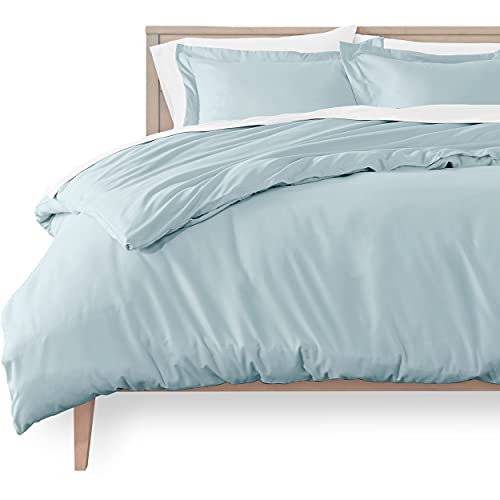 Book Cover Bare Home Duvet Cover Twin/Twin Extra Long Size - Premium 1800 Super Soft Duvet Covers Collection - Lightweight, Cooling Duvet Cover - Soft Textured Bedding Duvet Cover (Twin/Twin XL, Light Blue)