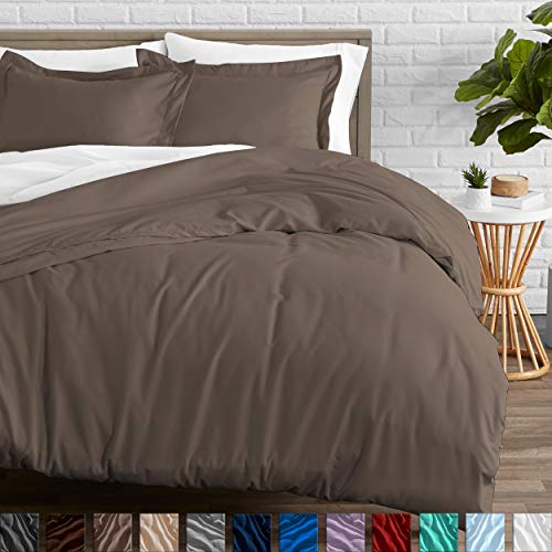 Book Cover Bare Home Duvet Cover and Sham Set - Twin/Twin Extra Long - Premium 1800 Ultra-Soft Brushed Microfiber - Hypoallergenic, Easy Care, Wrinkle Resistant (Twin/Twin XL, Taupe)