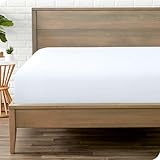 Bare Home Fitted Bottom Sheet Twin Size - Premium 1800 Microfiber - Ultra-Soft Hotel Luxury - Deep Pocket - Durable and Long Lasting (Twin, White)