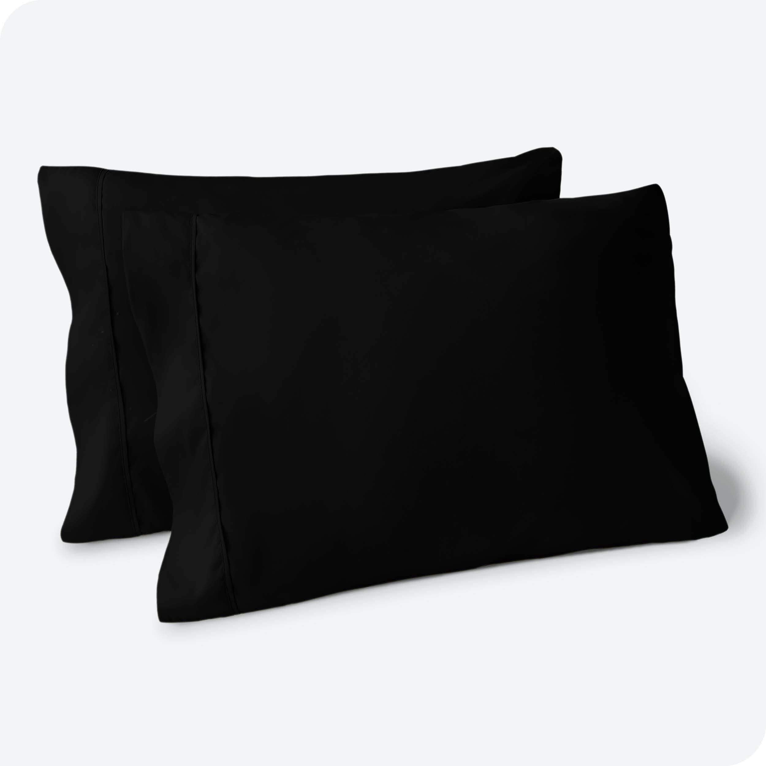 Book Cover Bare Home Microfiber Pillow Cases - Standard/Queen Size Set of 2 - Cooling Pillowcases - Double Brushed - Black Pillowcases 2 Pack - Easy Care (Standard Pillowcase Set of 2, Black) 20x30 Standard/Queen (2 Pack) 02 - Black
