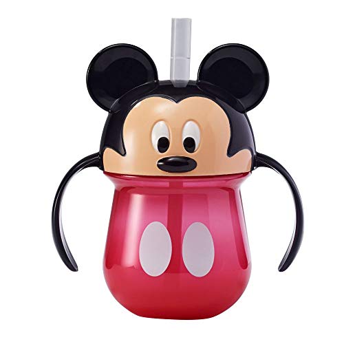 Book Cover The First Years Disney Minnie Mouse Trainer Straw Cup - Disney Toddler Cups with Removable Straw - 9 Months and Up - 7 Oz