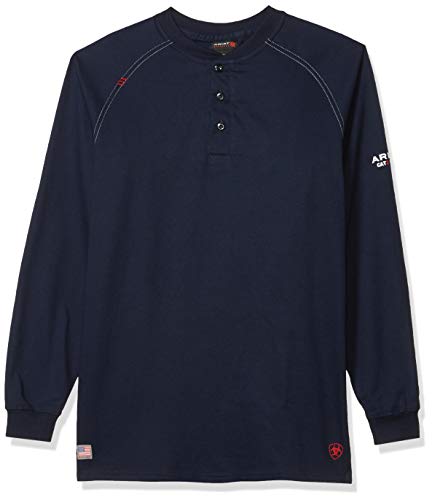 Ariat Men's Big and Tall Flame Resistant Work Henley Shirt