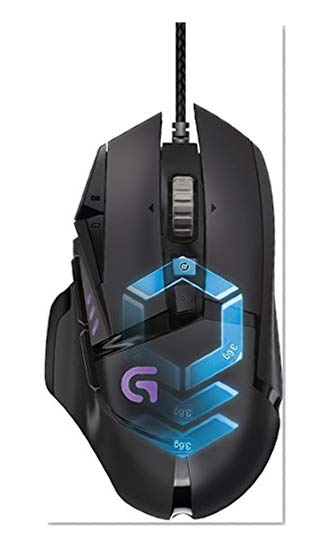 Souris gaming RVB personnalisable Logitech G502 Proteus Spectrum avec 11 boutons programmables, 200-12 000 ppp - Noir