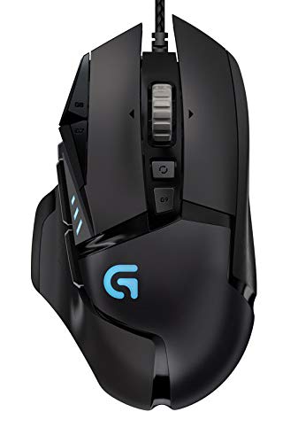 Book Cover Logitech G502 Proteus Spectrum RGB Tunable Gaming Mouse, 12,000 DPI On-The-Fly DPI Shifting, Personalized Weight and Balance Tuning with (5) 3.6g Weights, 11 Programmable Buttons