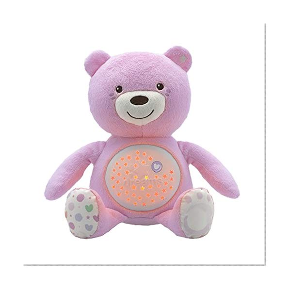 Chicco 8015100000 - Ourson Projecteur Baby Bear - Rose - Peluche Musicale - 3 effets lumineux