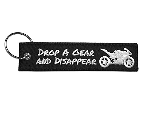 MotoLoot Keychain for Motorcycles, Scooters, Cars and Gifts (Drop a Gear and Disappear)