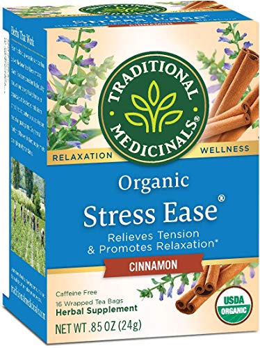 Traditional Medicinals Tea Cinnamon Stress Ease Organic, 16 Count