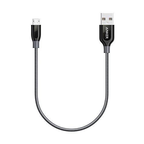 Anker Powerline+ Micro USB (1ft) The Premium Durable Cable [Double Braided Nylon] for Samsung, Nexus, LG, Motorola, Android Smartphones and More