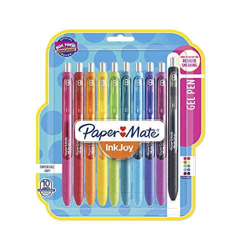 Book Cover Paper Mate Gel Pens | InkJoy Pens, Medium Point, Assorted, 10 Count