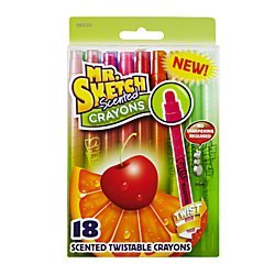 Book Cover Mr. Sketch 1951331 Scented Twistable Crayons, Assorted Colors, 18-Count