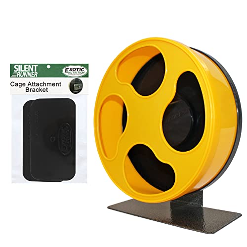 Silent Runner 9" | Wheel + Cage Attachment | Hamsters, Gerbils, Mice